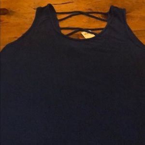 Royal blue trendy top